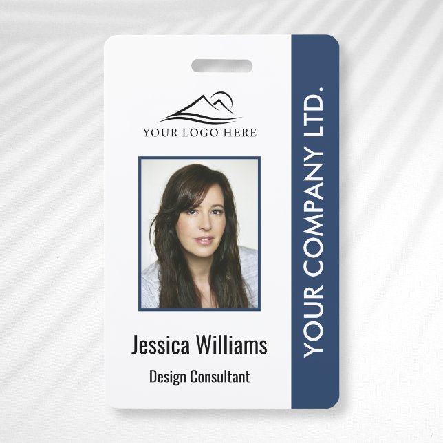 Modern Company Logo Photo Employee ID Badge (Creator Uploaded)