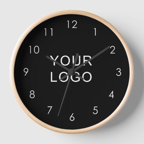 Modern Company Professional Business Logo Black   Clock