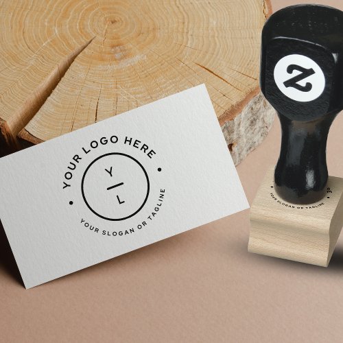 Modern Company Simple Professional Business Logo Rubber Stamp