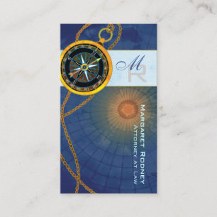 Modern Compass Attorney Law Office Business Card