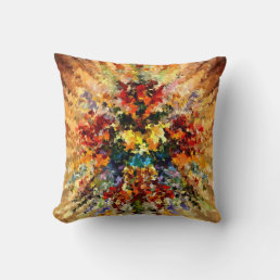 Modern composition 10 by rafi talby throw pillow