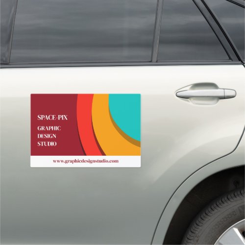 Modern Concept Graphic Designer Car Magnet