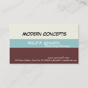 Modern Concepts Touch Of Elegance Business Card by 911business at Zazzle