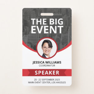 Modern Conference Event Guest Speaker ID Badge