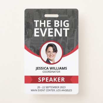 Modern Conference Event Guest Speaker Id Badge by J32Teez at Zazzle