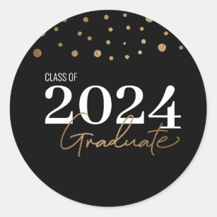 2024 seniors, Class of 2024 Graduation Sticker for Sale by MB Design