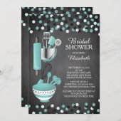 Modern Confetti Kitchen Bridal Shower Invitations (Front/Back)