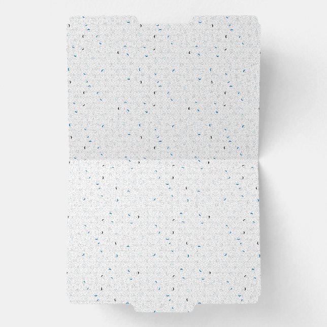 Modern Confetti Pattern Tote Bag File Folder (Inside Center)