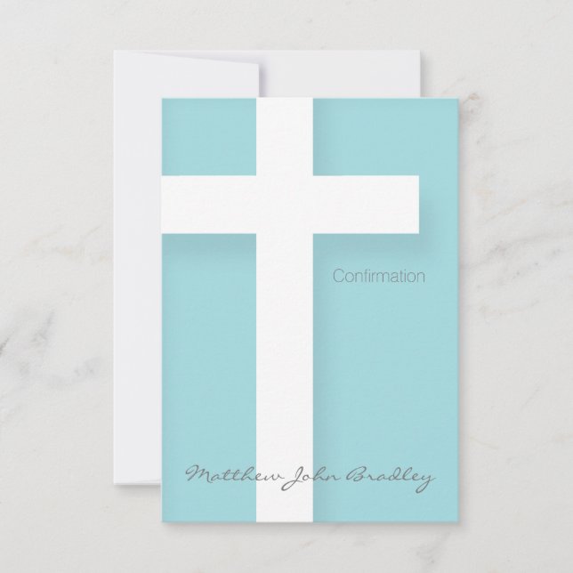 Modern Confirmation Invitation Choose your Color 2 (Front)