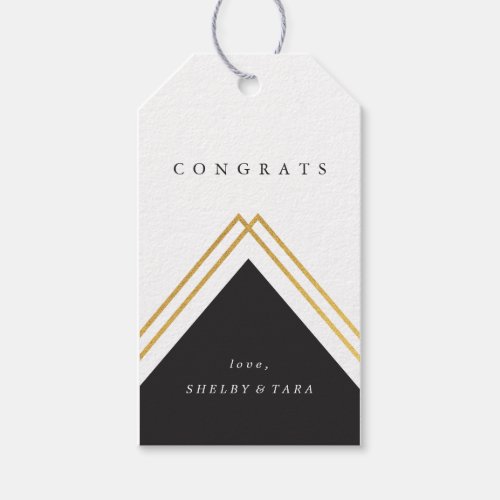 Modern Congrats Faux Foil  Gift Tags