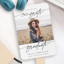 Modern Congrats Grad Graduation Script Photo