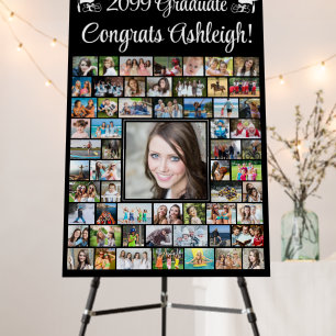Modern Congrats Graduate 59 Photo Collage Foam Board