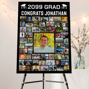 Modern Congrats Graduate 59 Photo Collage Foam Board