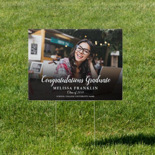 Modern Congrats Graduate Graduation Sign