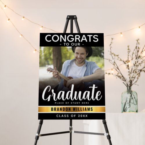 Modern Congrats Graduate Photo Foam Board
