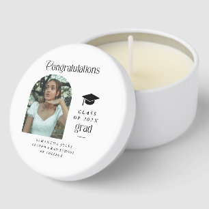 Modern Congratulations Grad Photo Graduation Arch Mini Candle Favors