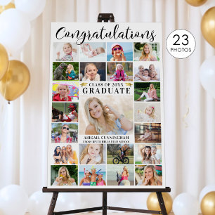 Modern Congratulations Graduate 23 Photo Collage Foam Board