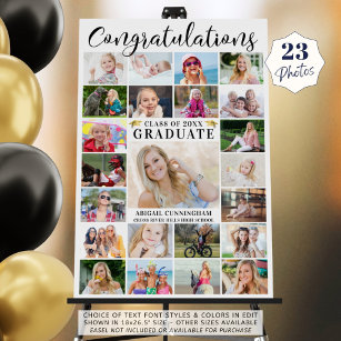 Modern Congratulations Graduate 23 Photo Collage Foam Board