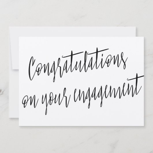 Modern "Congratulations on your engagement" (Front)