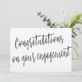 Modern "Congratulations on your engagement" (Standing Front)