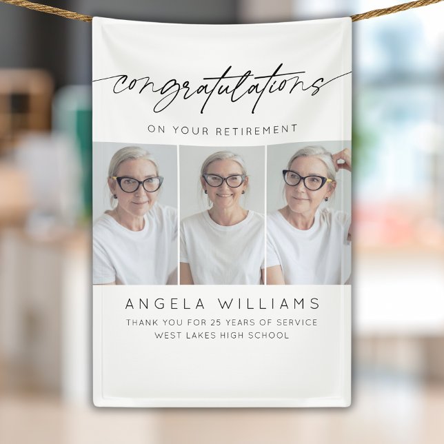 Modern Congratulations On Your Retirement Photo Banner (Creator Uploaded)