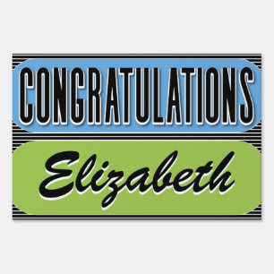 Modern Congratulations Shout Out Sign