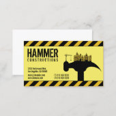 Modern Construction Builder Contractor Business Card (Front/Back)