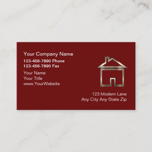 Modern Construction Business Cards