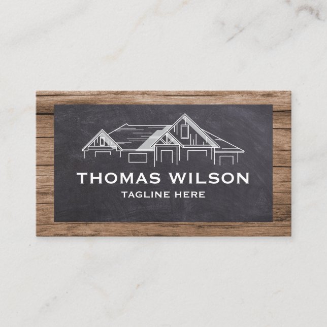 Modern Construction Handyman Carpenter Tools Busin Business Card (Front)