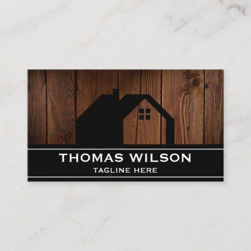 Modern Construction Handyman Carpenter Tools Wood  Business Card