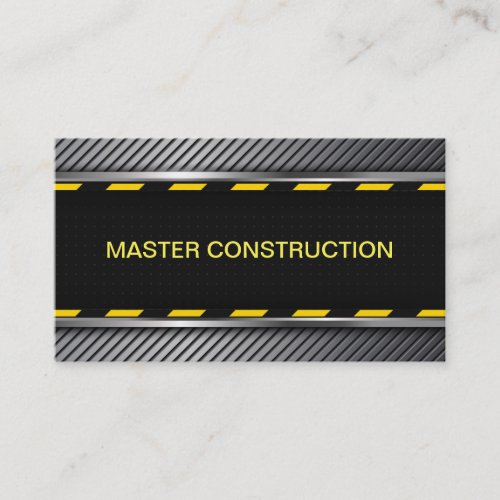 Modern Construction Services Business Card