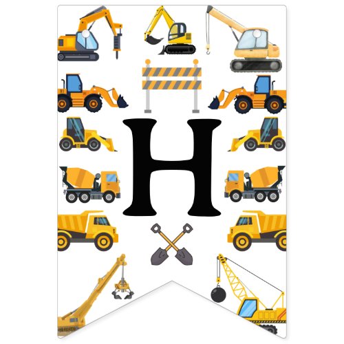 Modern Construction Simple Kid's Birthday