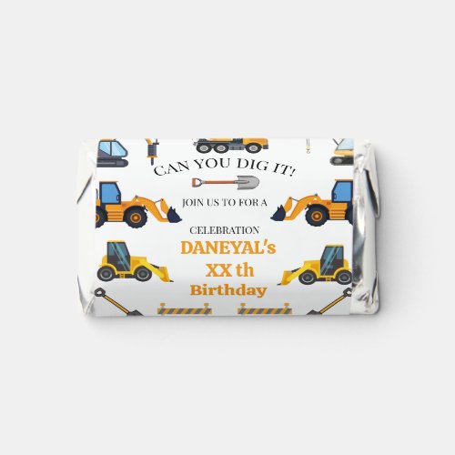 Modern Construction Simple Kid's Birthday