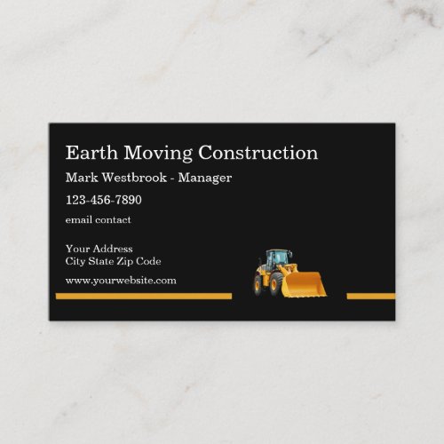 Modern Construction Unique Business Cards