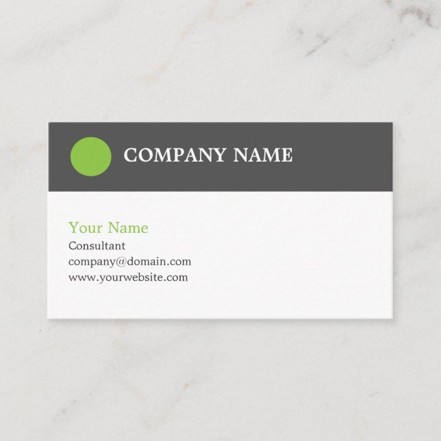Modern Consultant Business Card Template (Front)