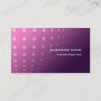 Modern Contemporary Abstract Dots Purple Gradient Business Card