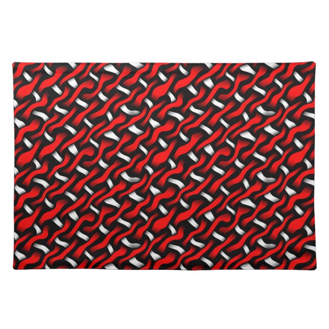 Modern Contemporary Abstract Pattern Cloth Placemat (Front)