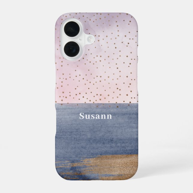 Modern Contemporary Artistic Celestial Iphone Case (Back)
