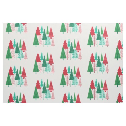 modern contemporary Christmas trees Fabric