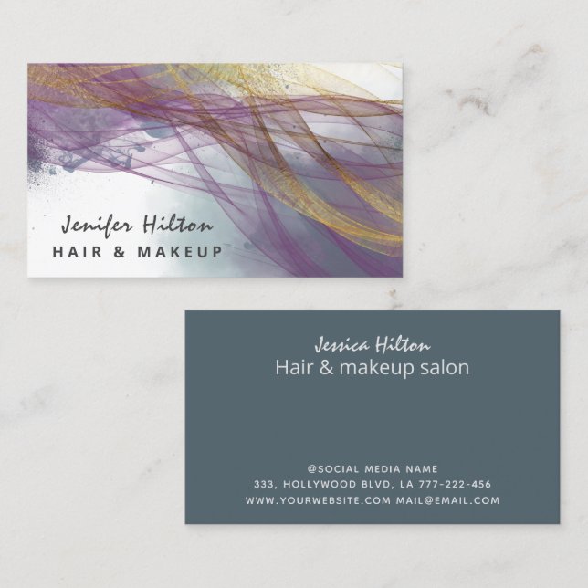 Modern Contemporary elegant abstract Business Card (Front/Back)