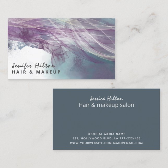 Modern Contemporary elegant abstract Business Card (Front/Back)