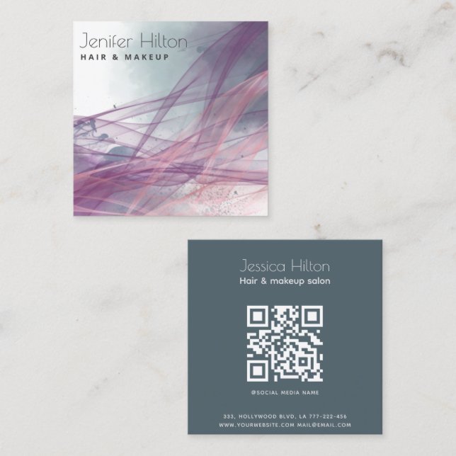 Modern Contemporary elegant abstract Business Card (Front/Back)