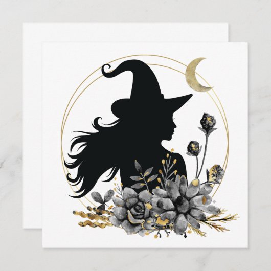 Modern contemporary Halloween witch (Front/Back)