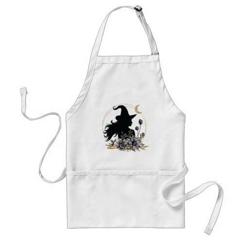 Modern contemporary Halloween witch Adult Apron