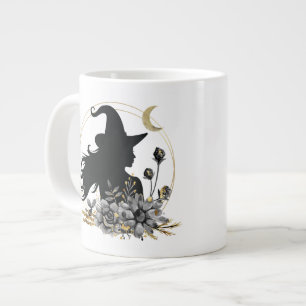 Modern contemporary Halloween witch Giant Coffee Mug