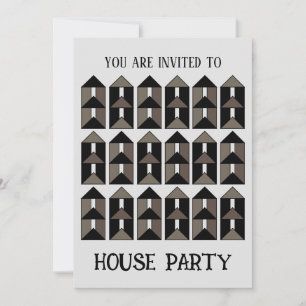 Modern Contemporary House Party Invitation