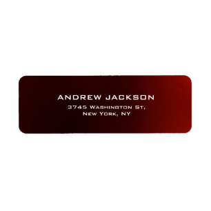 Modern Contemporary Reddish Brown Elegant Label