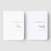 Modern Contemporary Script My Vows To Wedding