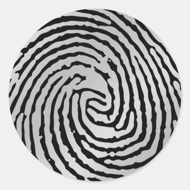 Modern Contemporary Stylish Classic Round Sticker (Front)