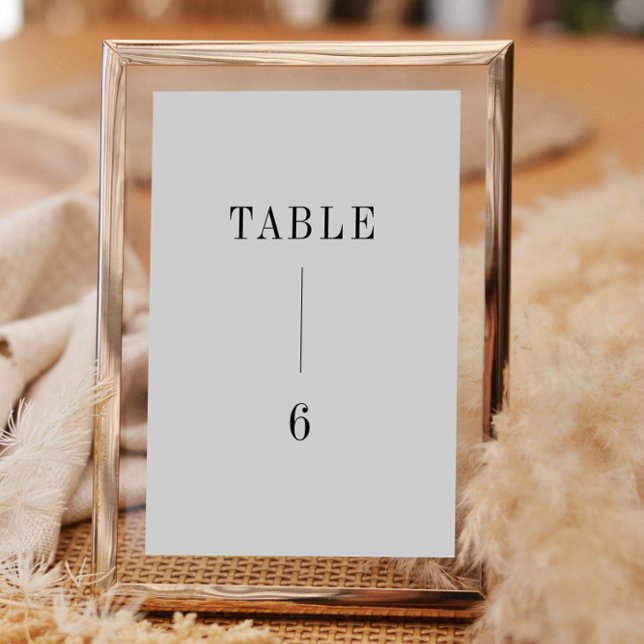 Modern Contemporary Wedding Table Number (Creator Uploaded)